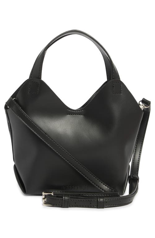 Madden Girl Faux Leather Mini Shopper Tote In Black