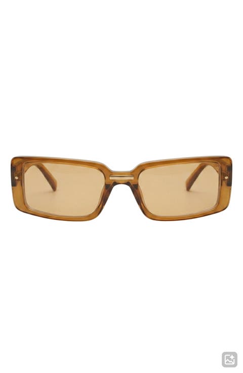 Blaire 65mm Oversize Gradient Rectangular Sunglasses