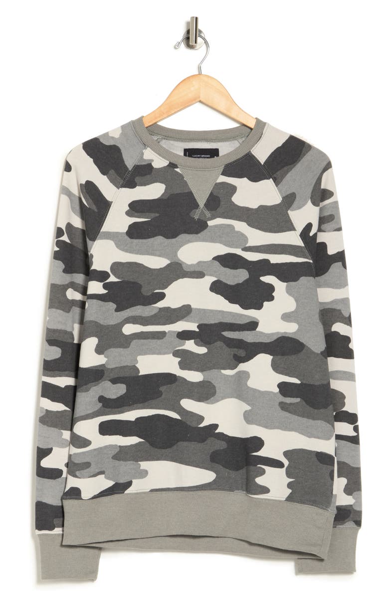 Lucky Brand Camo Print Pullover, Alternate, color, 