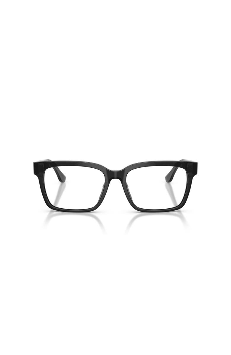 Ferrari 53mm Rectangle optical glasses, Alternate, color, Black