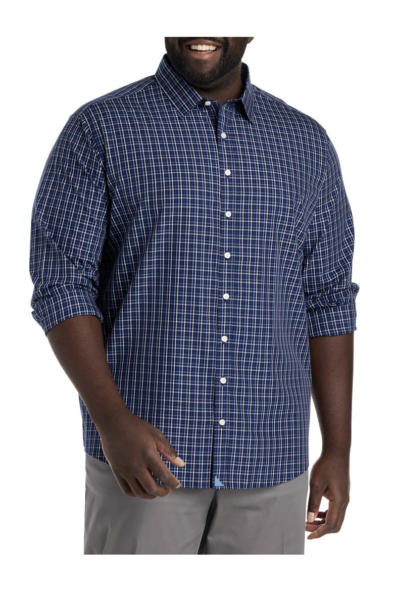 Big & Tall Armstrong Sport Shirt, Main, color, EVENING BLUE