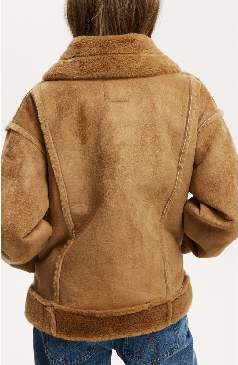 Cotton On Dakota Faux Suede Jacket, Alternate, color,