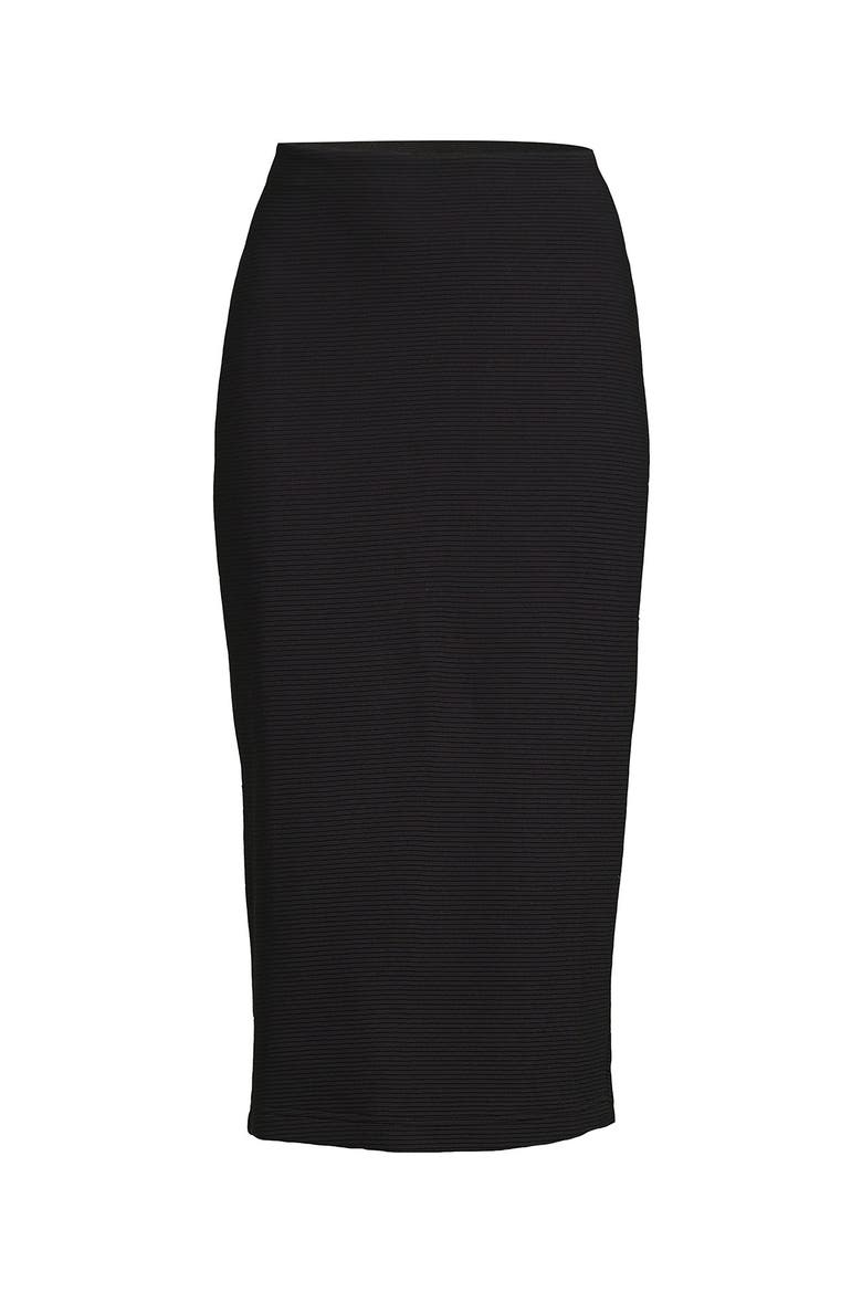 Starfish Side Zip Midi Skirt, Alternate, color, Black
