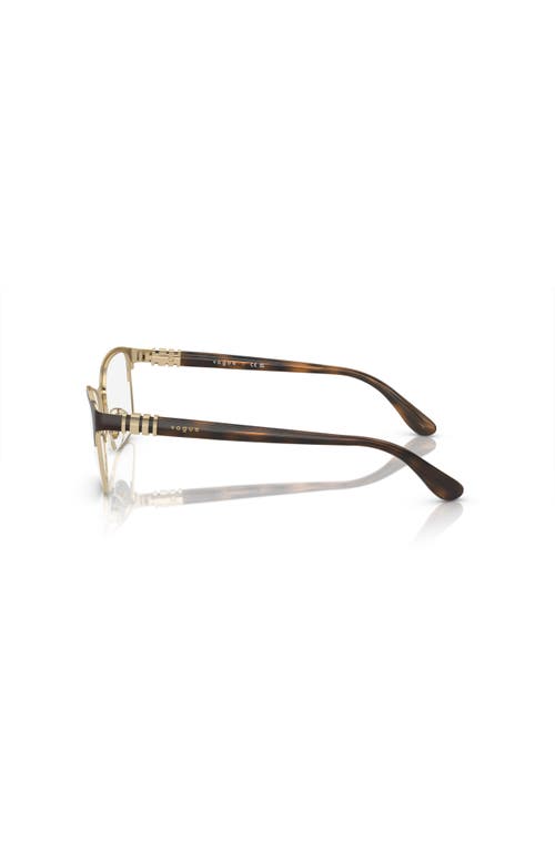 Vogue Eyewear 51mm Rectangle Optical Glasses In Gold