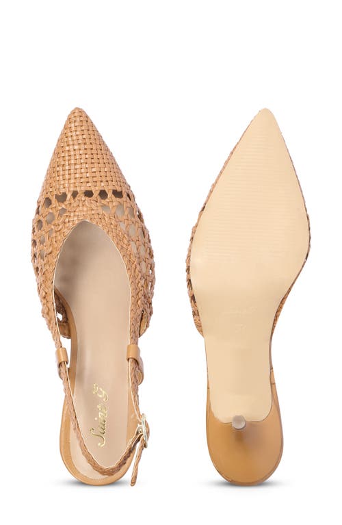 Saint G Abril Woven Slingback Pump In Multi