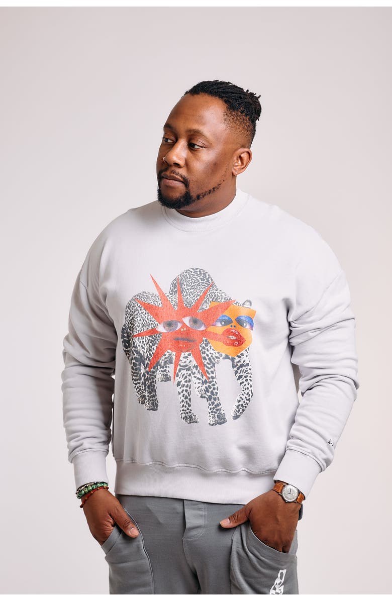 THE RAD BLACK KIDS Glampard Crewneck Sweatshirt, Alternate, color, 