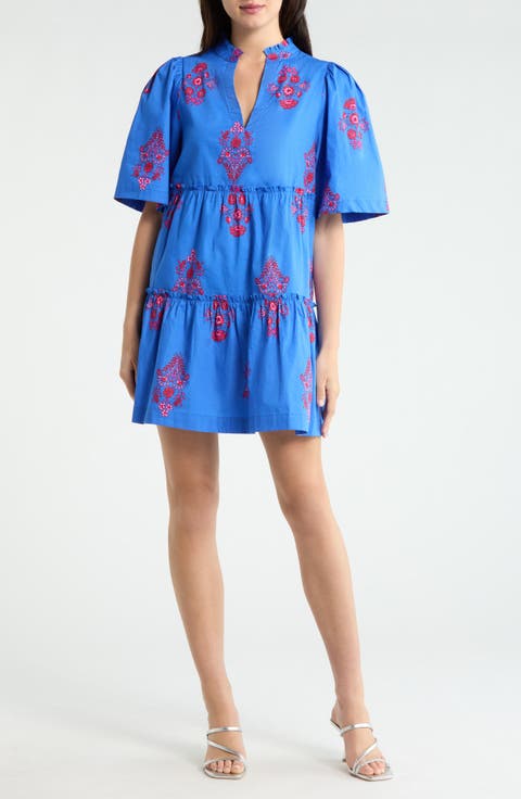 Gibson Dixie Tiered Cotton Dress