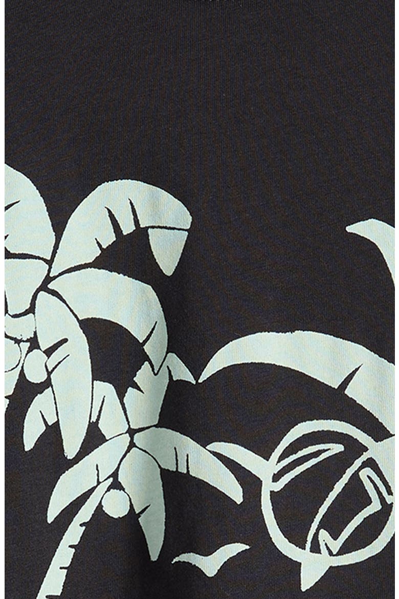 Kids' Moon Standard Cotton Graphic T-Shirt, Alternate, color, WASHED BLACK