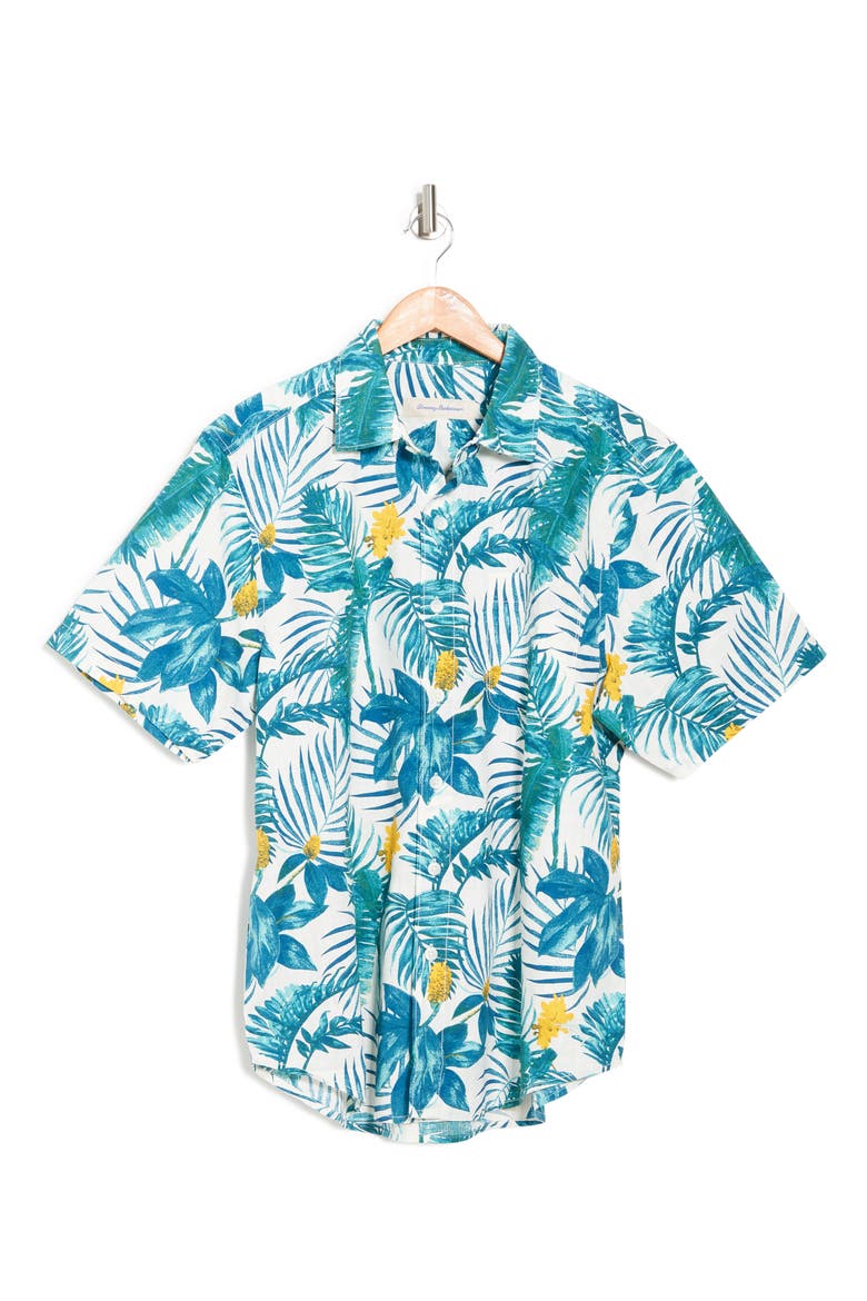 Canopy Flora Button-Up Shirt, Alternate, color, MARBLE CRE