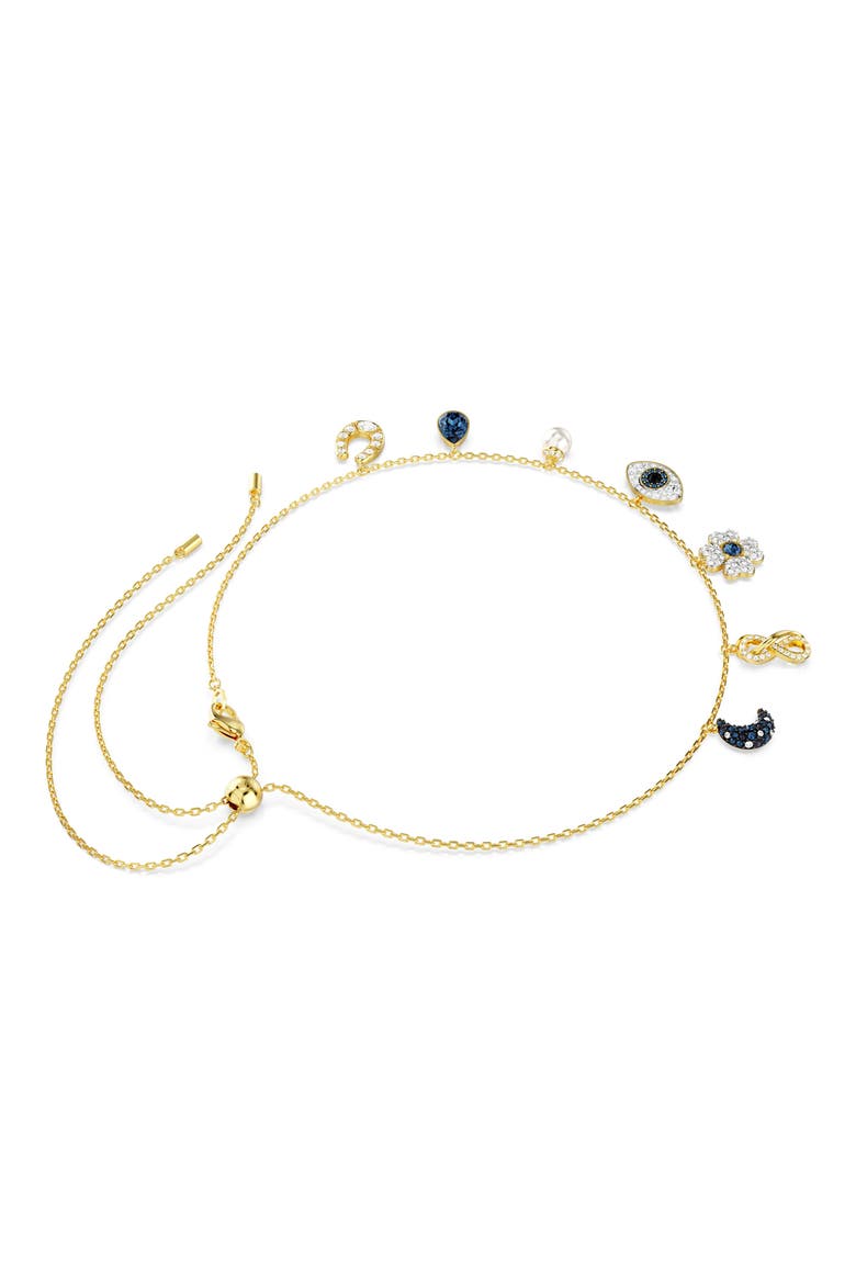 Symbolica Charm Necklace, Alternate, color, BLUE MULTI