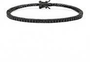 Nialaya Black Mini Tennis Bracelet