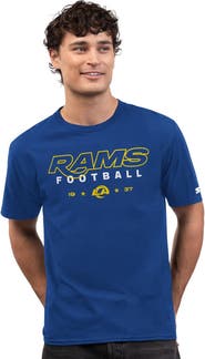 STARTER Men's Starter  Royal Los Angeles Rams Prime Time T-Shirt
