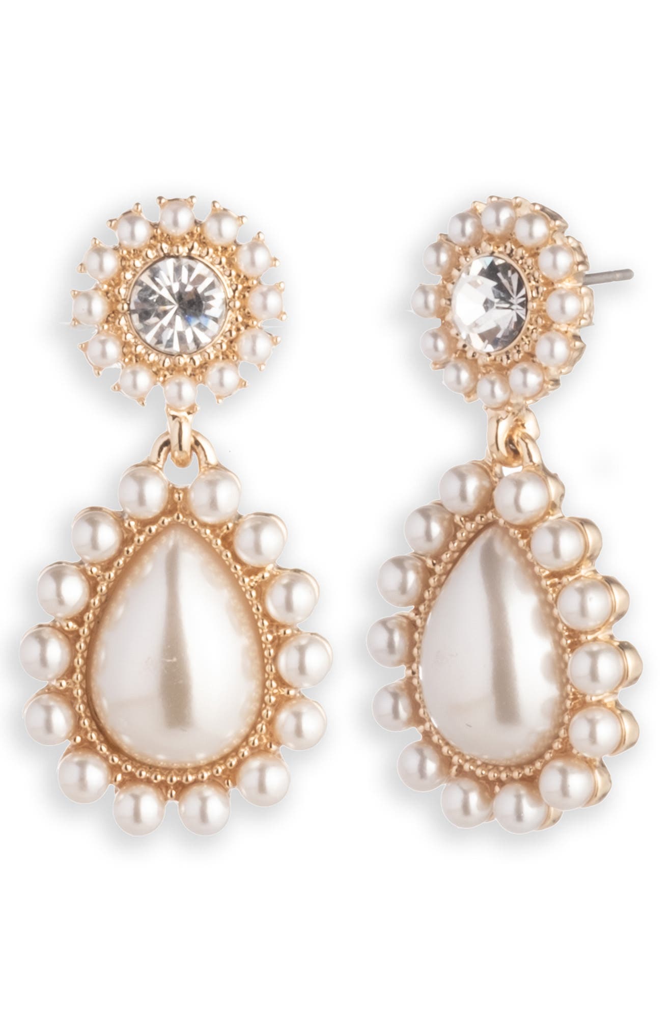 Marchesa Imitation Pearl Drop Earrings (Women) | Nordstromrack