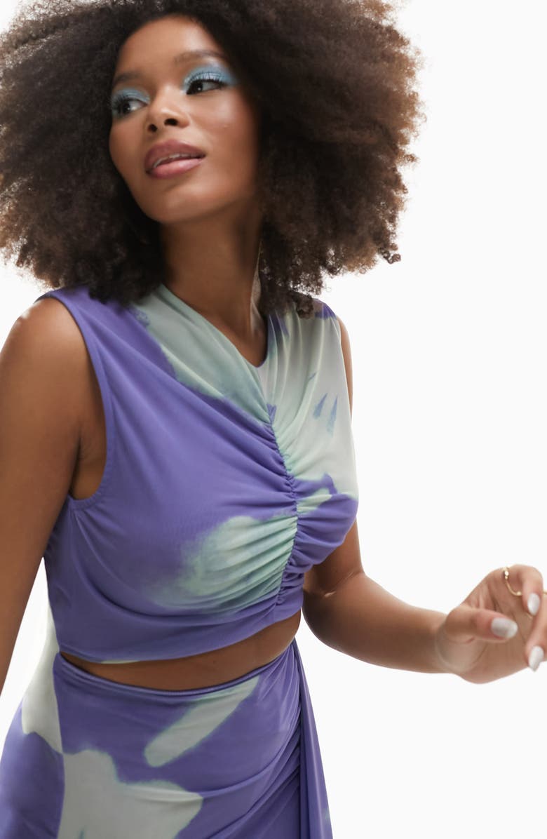 ASOS DESIGN Sleeveless Mesh Dress, Alternate, color, 