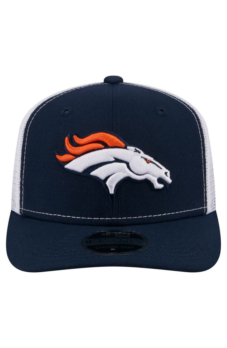 New Era Men's New Era Navy Denver Broncos 9SEVENTY Trucker Adjustable Hat, Alternate, color, Navy