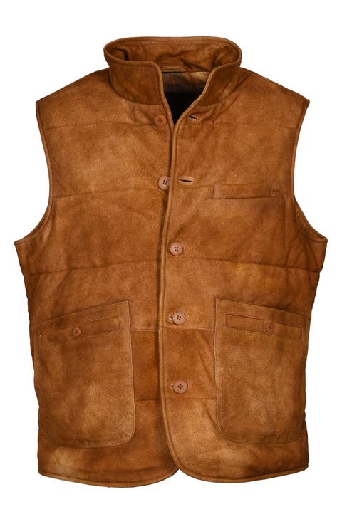 Quilted Suede Vest