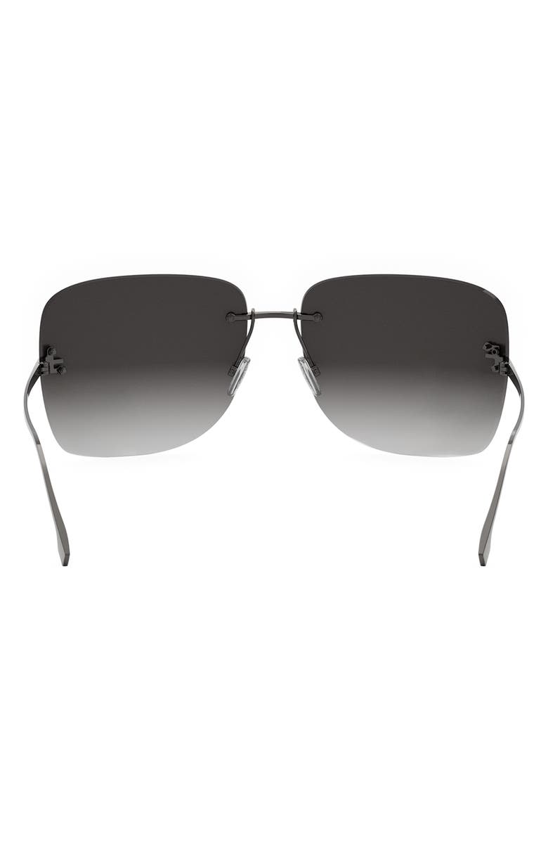 Fendi 'Fendi First 65mm Oversize Square Sunglasses, Alternate, color, 