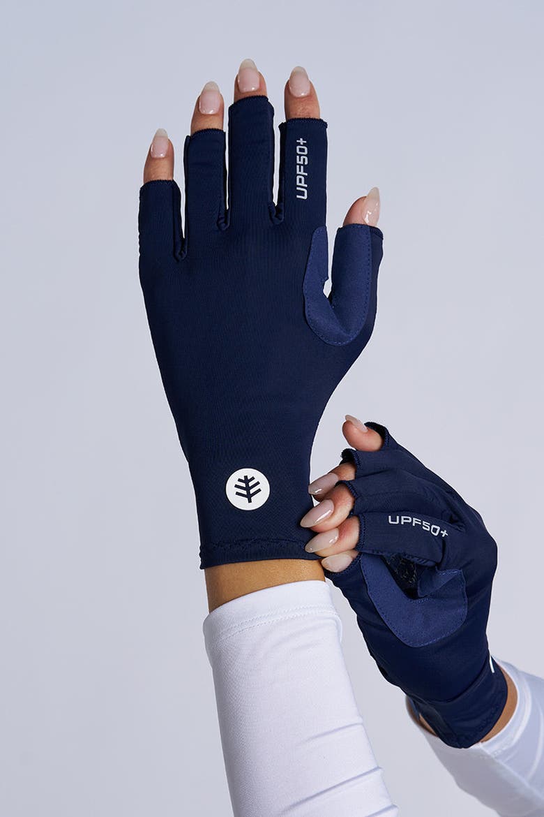 MaxShield Multi-Sport Gloves, UPF 50+ Sun Protection, Alternate, color, Navy