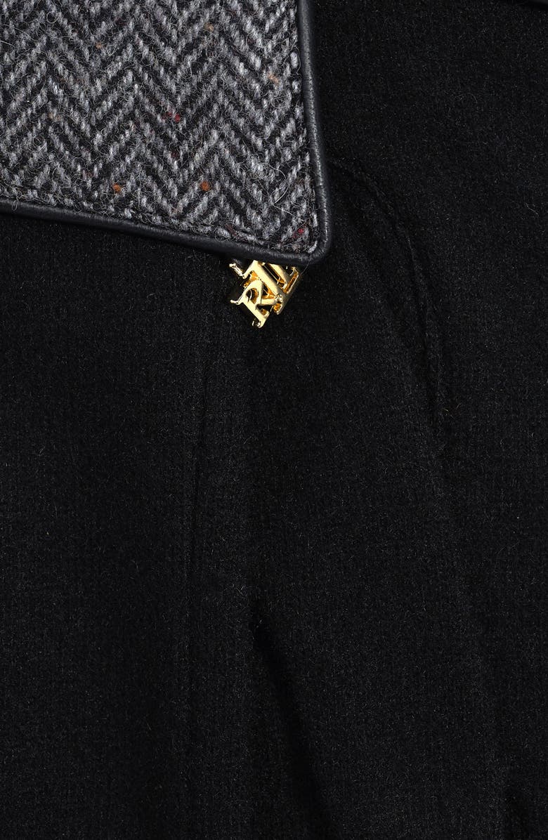 Lauren Ralph Lauren Pattern Cuff Glove With Logo Charm, Alternate, color, Black