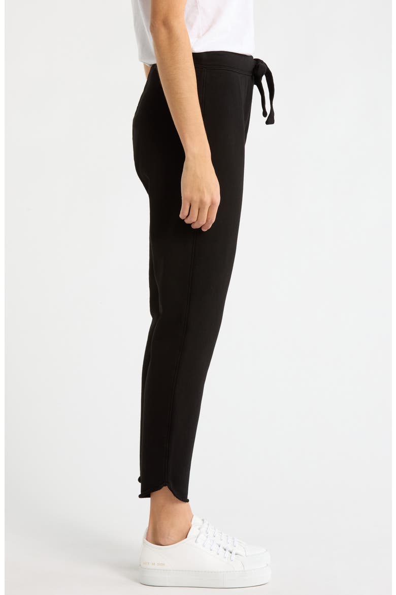 Christine Tulip Hem Joggers, Alternate, color, BLACK