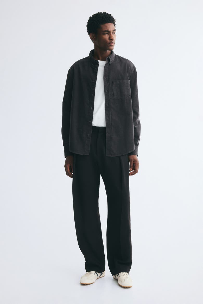 Regular-fit Corduroy Shirt, Main, color, Dark denim gray