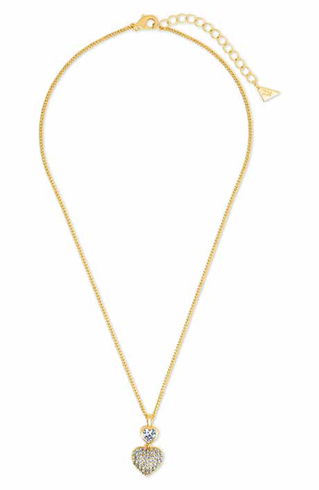 Sterling Forever Cubic Zirconia Heart Pendant Necklace