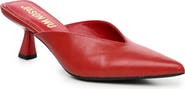 JASON WU Faux Leather Pointed Toe Mule