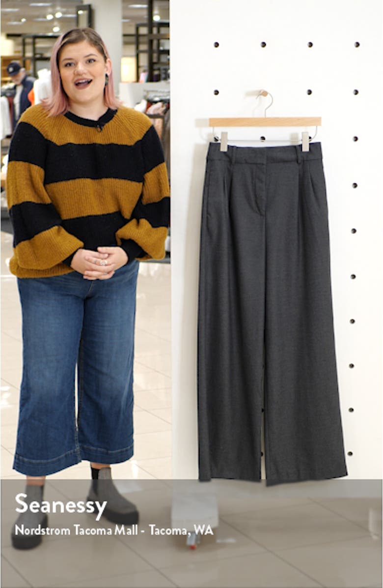 Flannel Wide Leg Trousers, sales video thumbnail