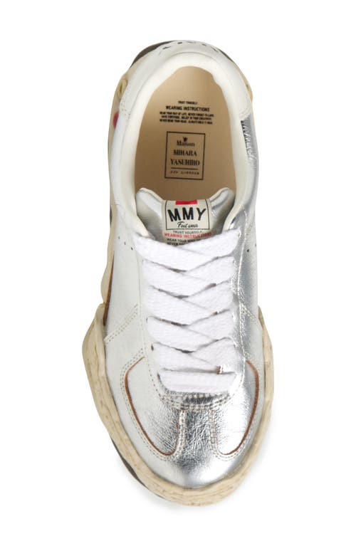 Miharayasuhiro Maison Mihara Yasuhiro Herbie Og Sole Metallic Sneaker In Silver