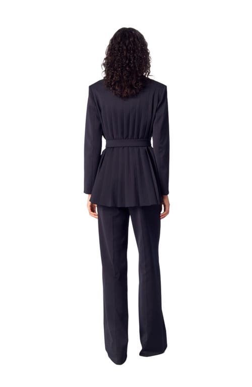 MAJE MAJE SUIT JACKET WITH PLEATED BACK 