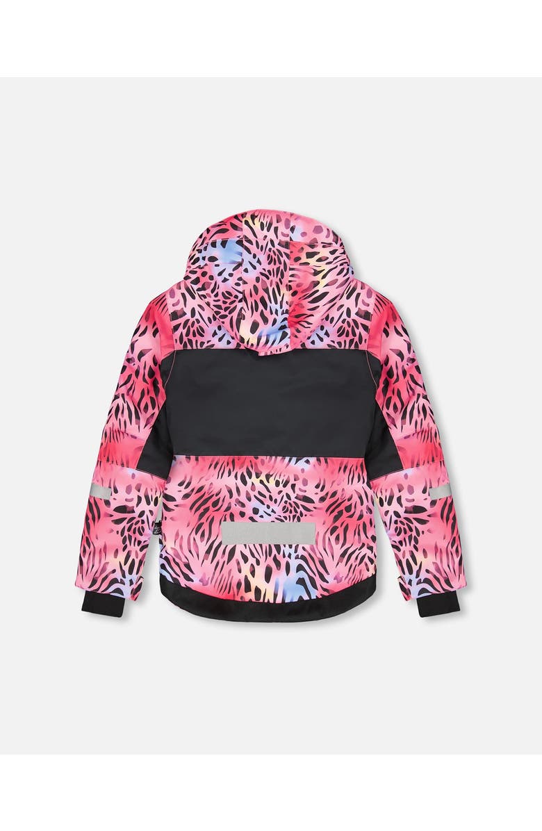 Deux par Deux Girl Two-Piece Teknik Snowsuit, Alternate, color, Multicolor Leopard And Zebra