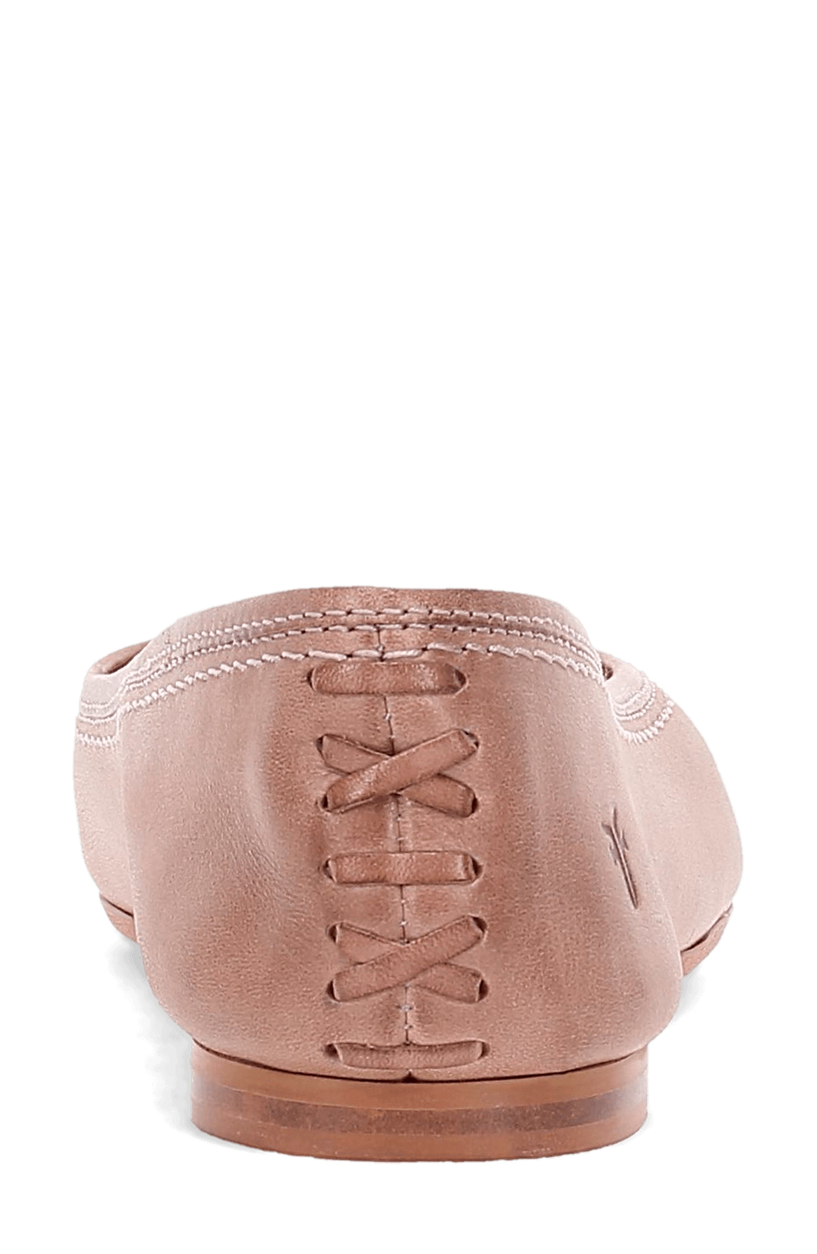 Frye Heather Pointed Toe Ballet Flat, Alternate, color, Woodrose