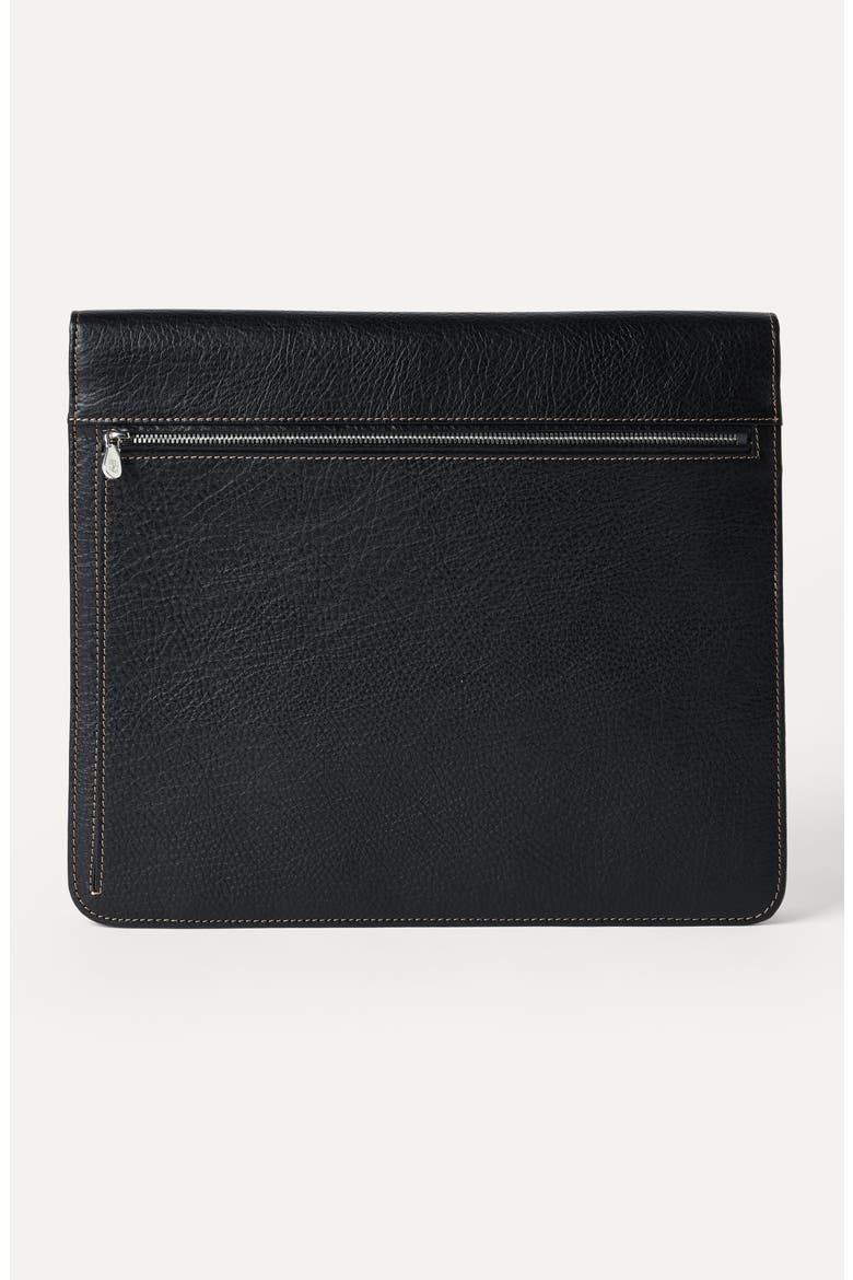 Grained calfskin document holder, Alternate, color, Black