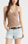 BP. V-Neck Rib Halter Top