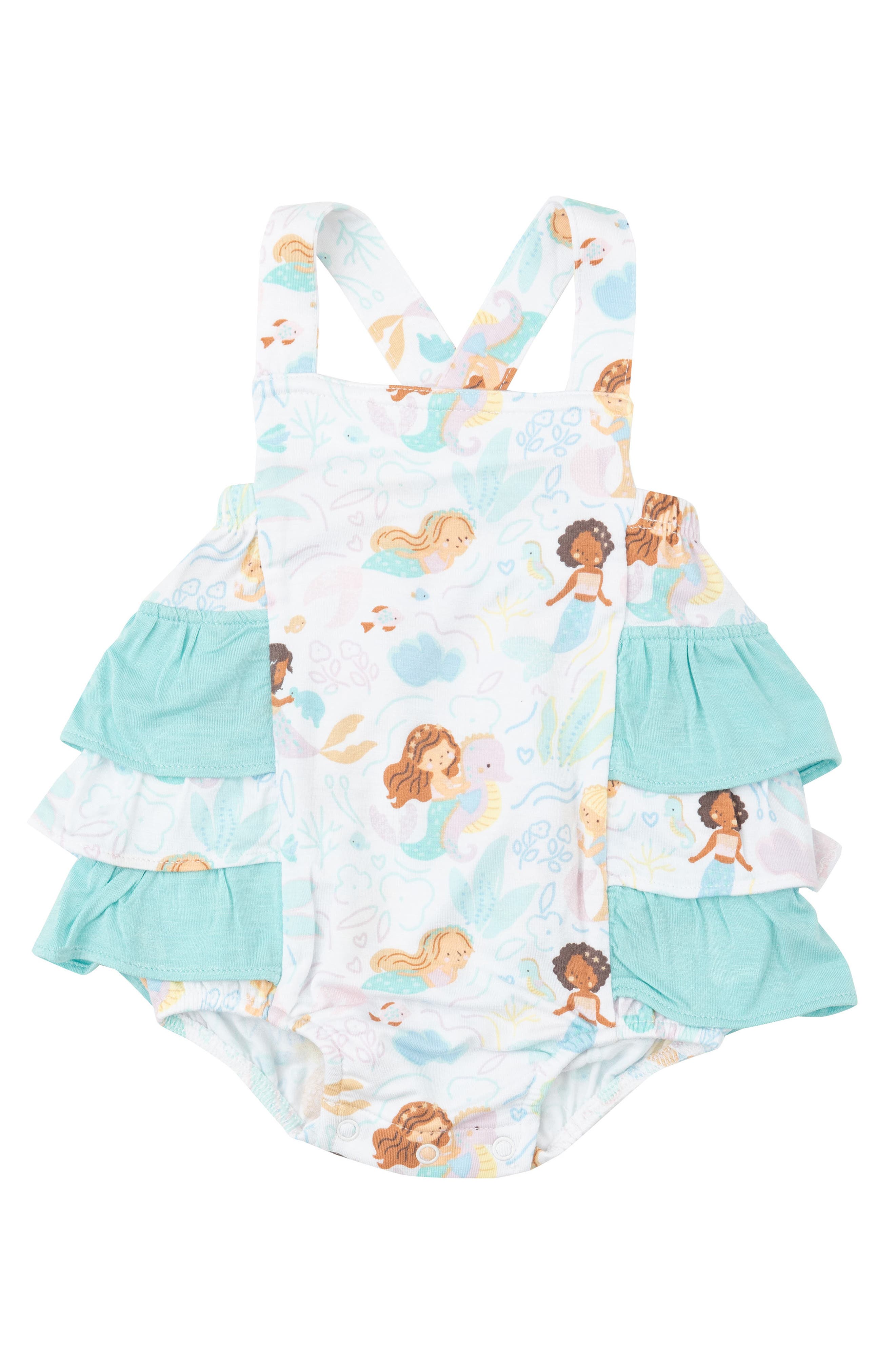 Angel Dear Magical Mermaids Ruffle Romper (Women) | Nordstromrack