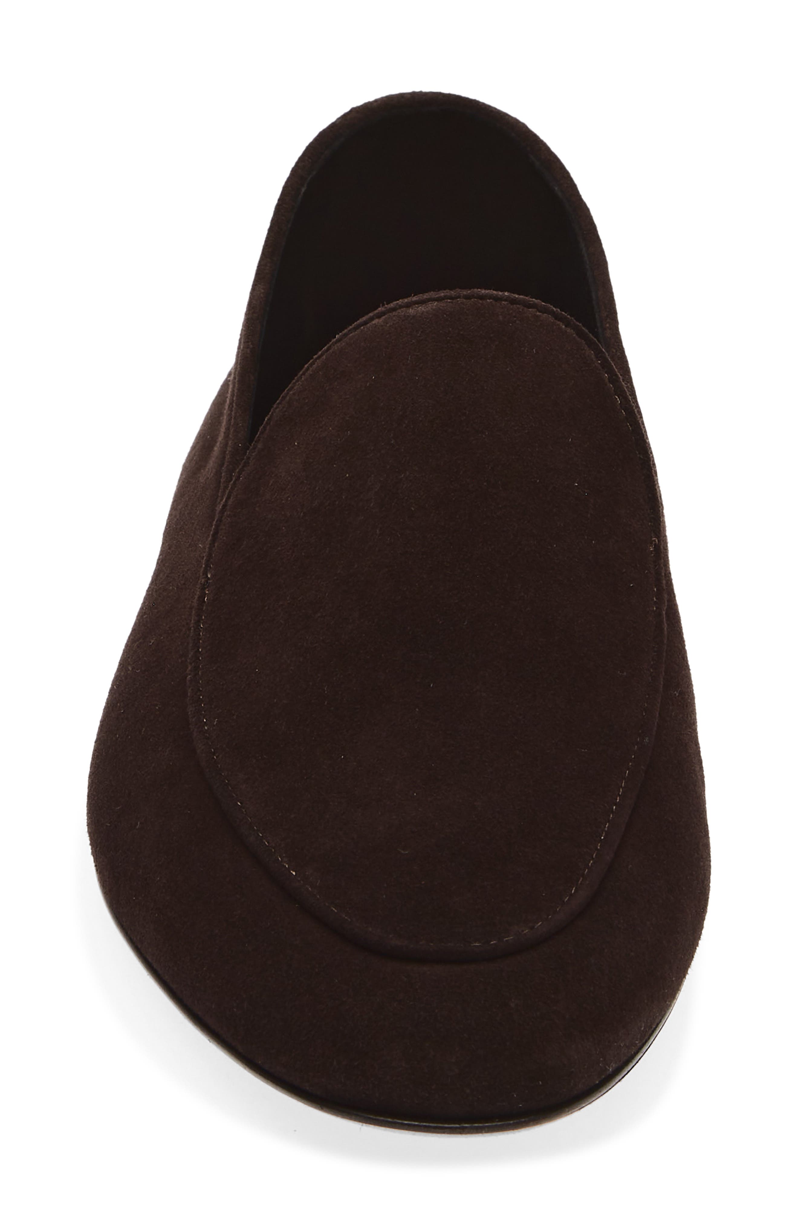 The Row Awar Loafer Flat, Alternate, color, Lacquer Brown