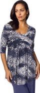 Jessica London Stretch Knit Pleated Tunic