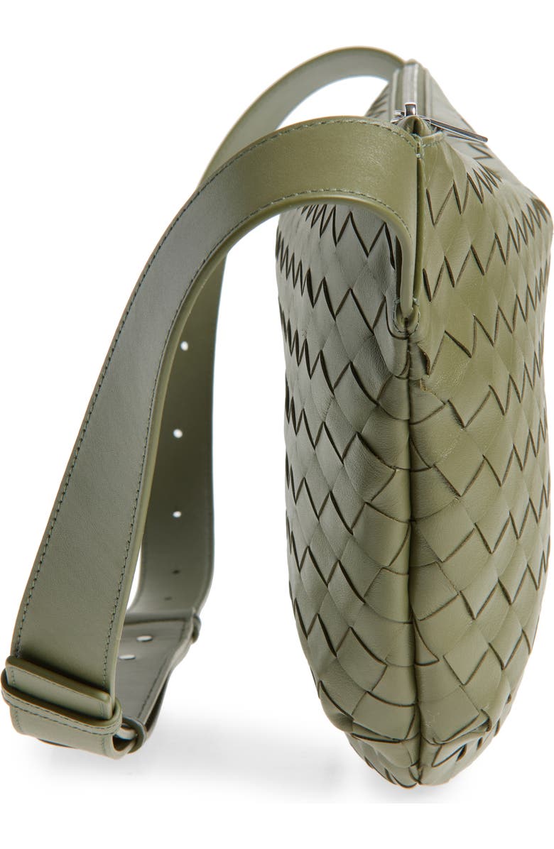 Bottega Veneta Intrecciato Leather Day Sling Bag, Alternate, color, Crocodile-Silver