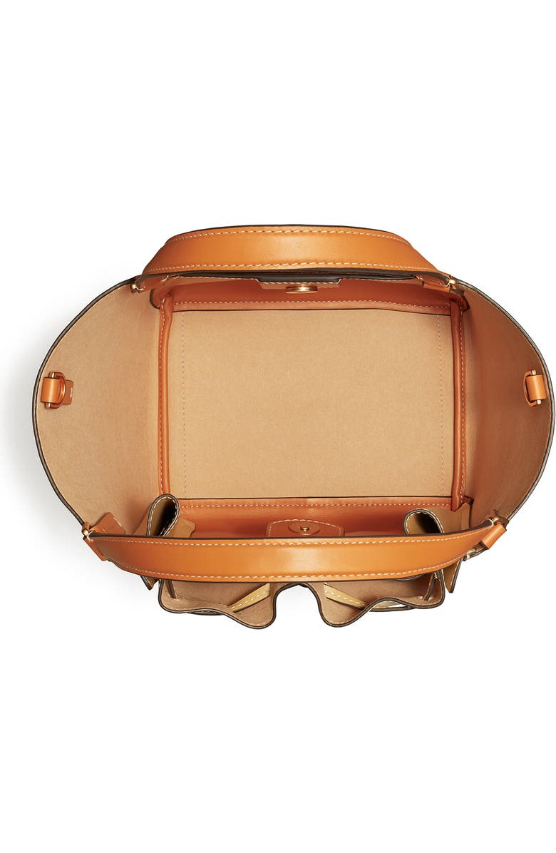 Tory Burch McGraw Colorblock Drawstring Leather Satchel, Alternate, color,