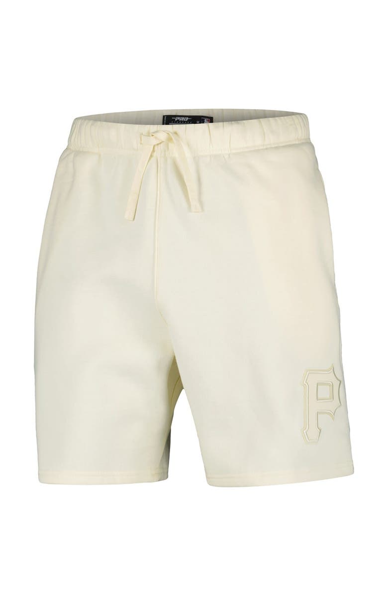 PRO STANDARD Men's Pro Standard Cream Pittsburgh Pirates Neutral Fleece Shorts, Alternate, color, Cream