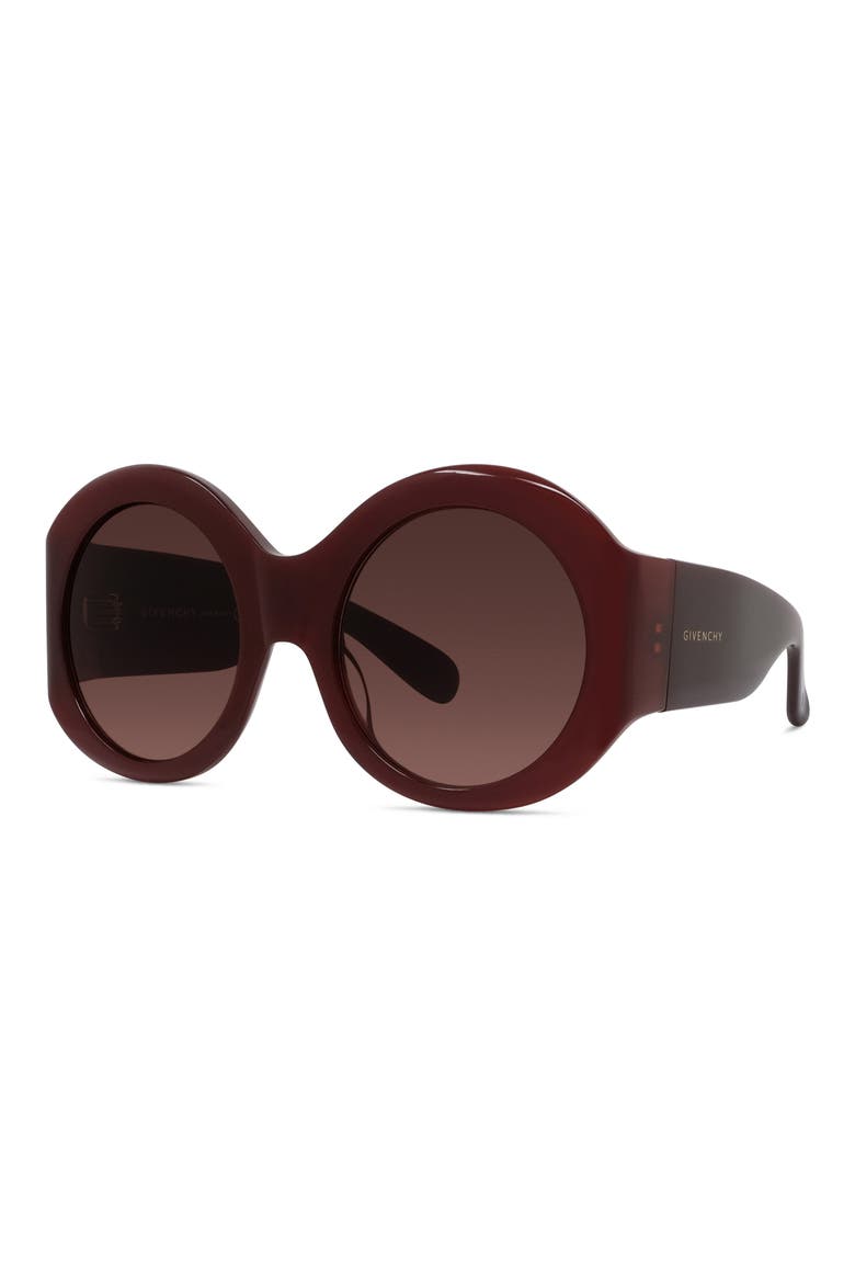 Cocoon 56mm Round Sunglasses, Alternate, color, SHINY BORDEAUX / GRADIENT