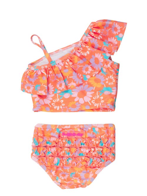 Rufflebutts Toddler Girls One Shoulder Ruffle Tankini
