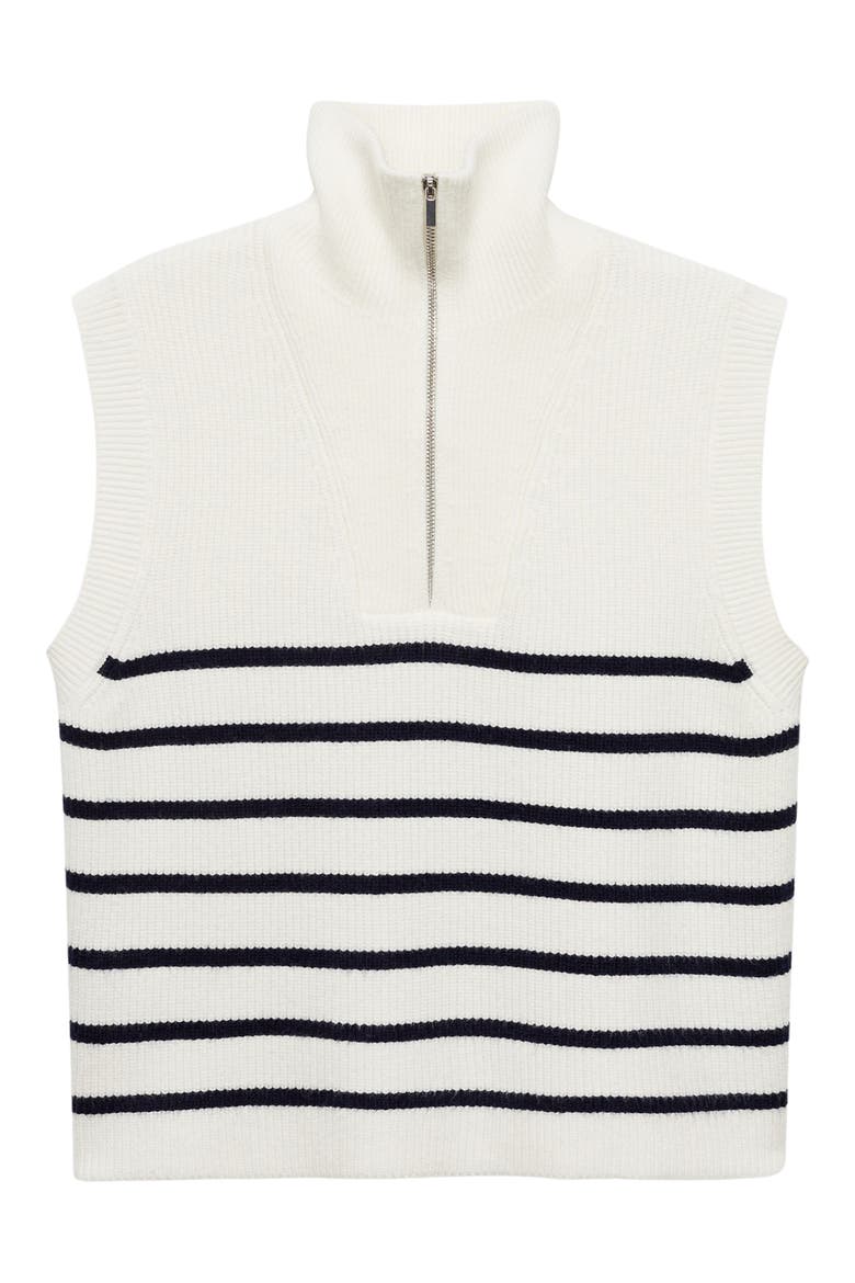 Rizon Sweater Vest, Alternate, color, IVORY/ NAVY STRIPE