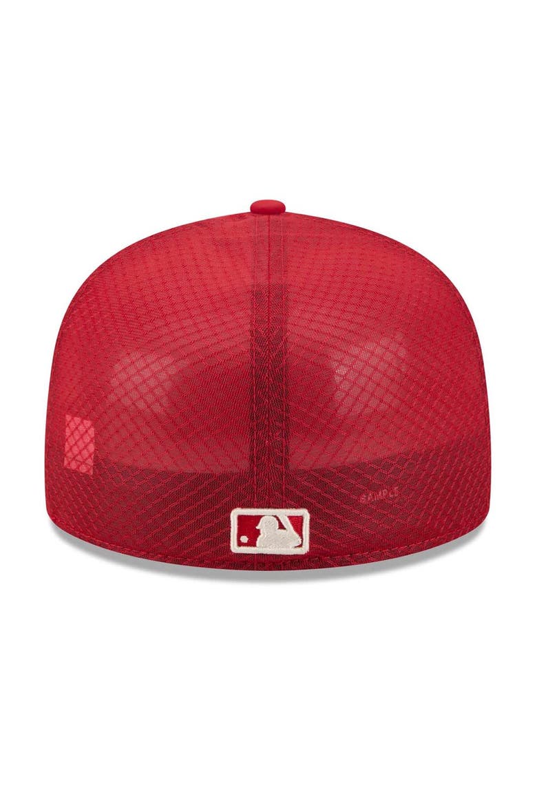 Men's New Era Red Texas Rangers 2026 City Connect Batting Practice 59FIFTY Fitted Hat, Alternate, color, Red