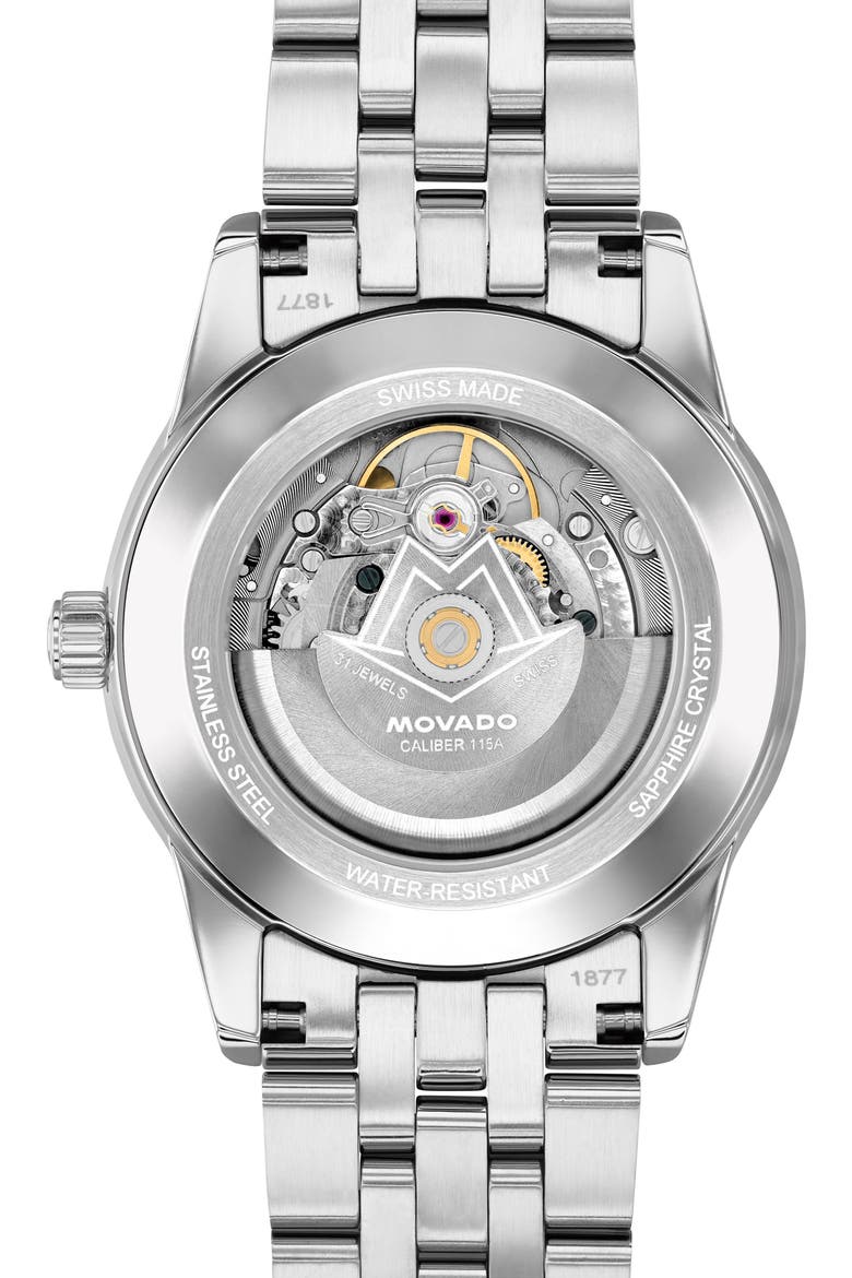 Museum Taga Automatic Bracelet Watch, Alternate, color, BLACK