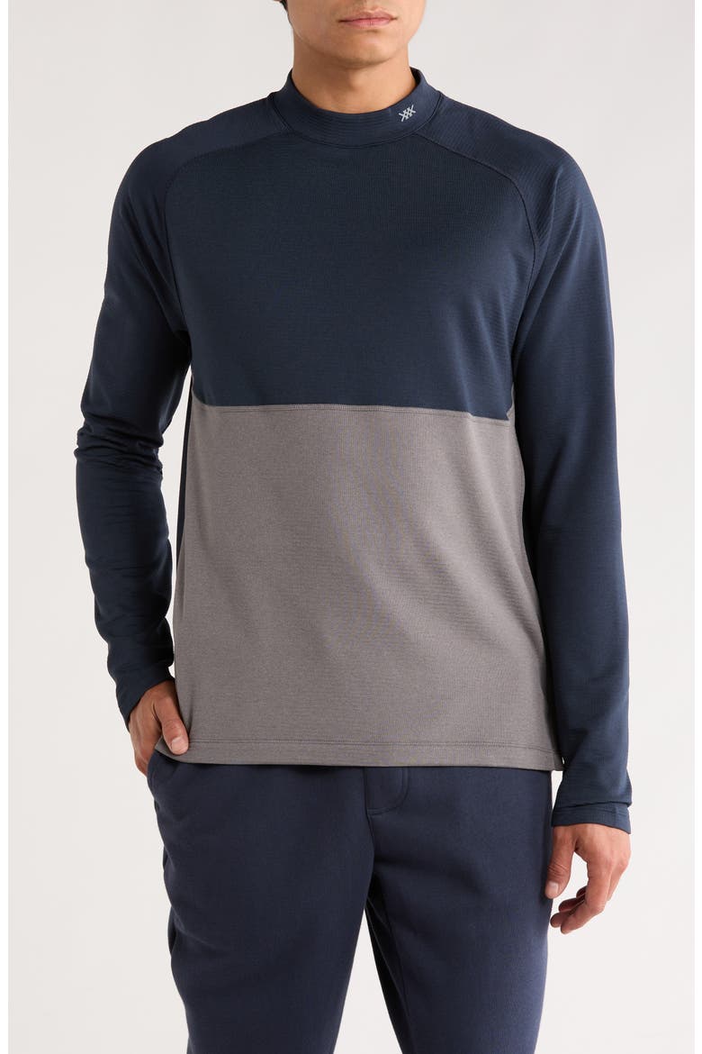 Extra Mile Fleece Pullover, Main, color, TRUE NAVY/ SMOKE