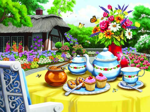 Honey and  Tea 1000 piece Jigsaw Puzzle for Adults Large Pieces
