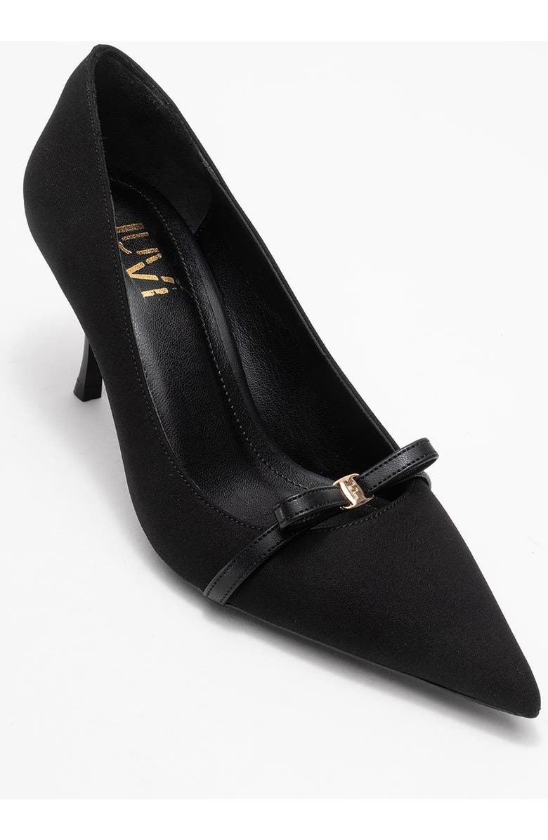 Prologue Shoes Annie Bow Pointed Toe Pump, Main, color, Black