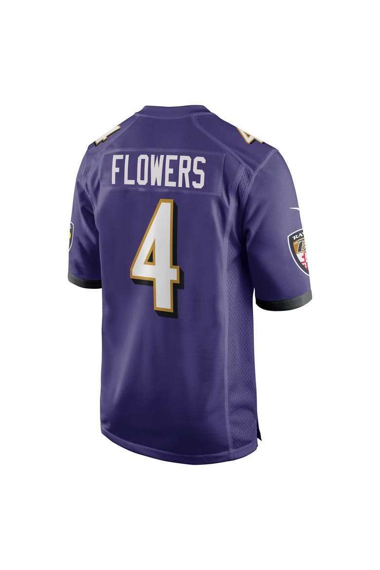 Men's Nike Zay Flowers Purple Baltimore Ravens 2023 NFL Draft First Round Pick Game Jersey, Alternate, color, Purple