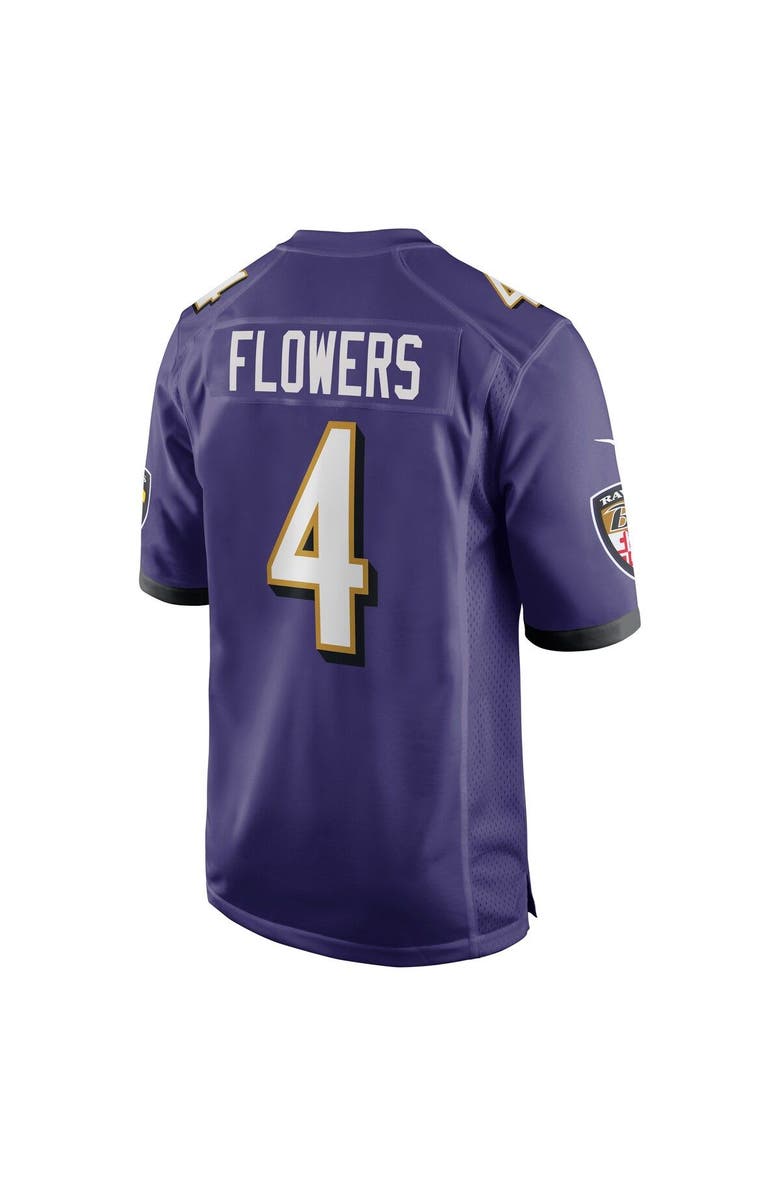 Nike Men's Nike Zay Flowers Purple Baltimore Ravens 2023 NFL Draft First Round Pick Game Jersey, Alternate, color, Purple